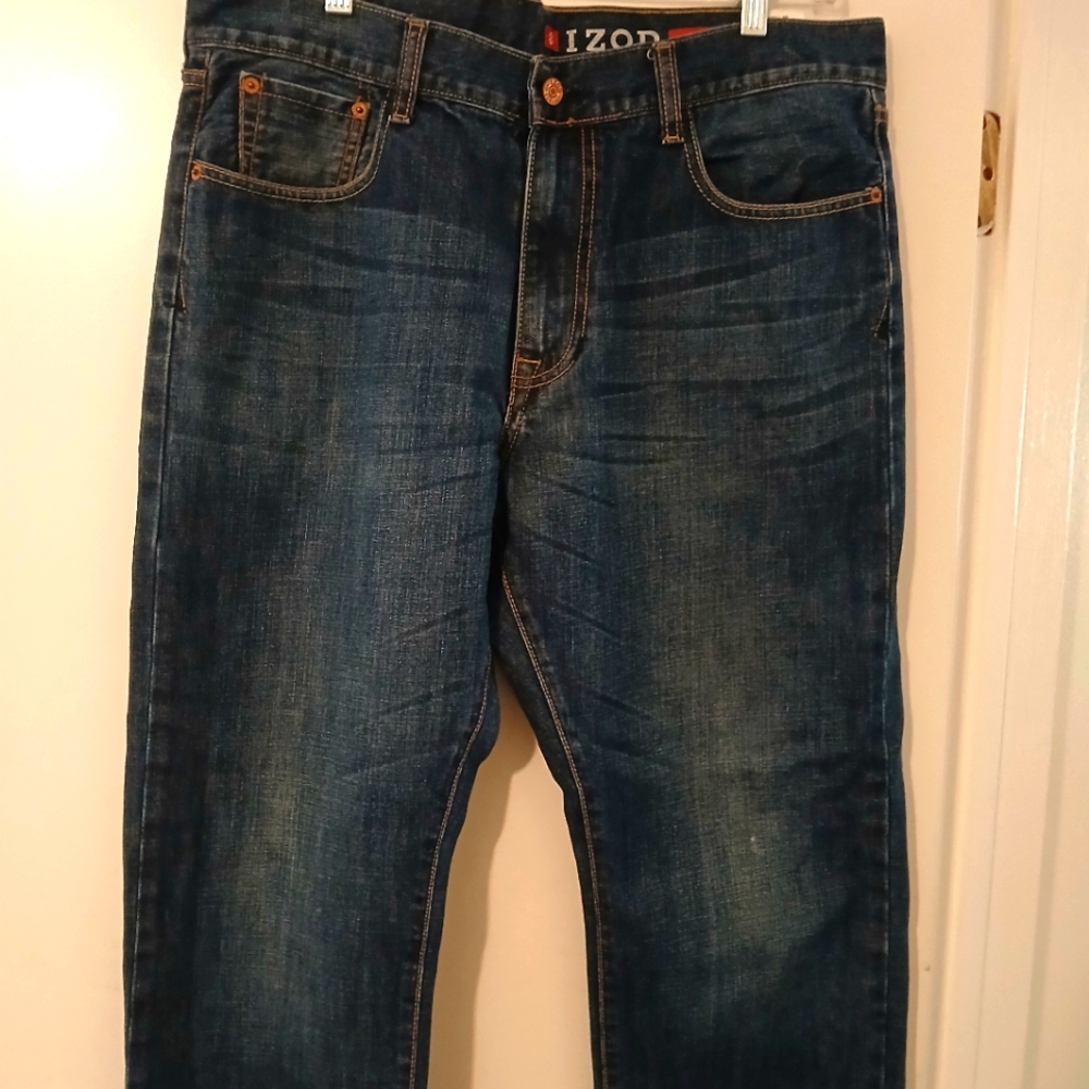 Izod Blue Relaxed Fit Jeans with Classic Style